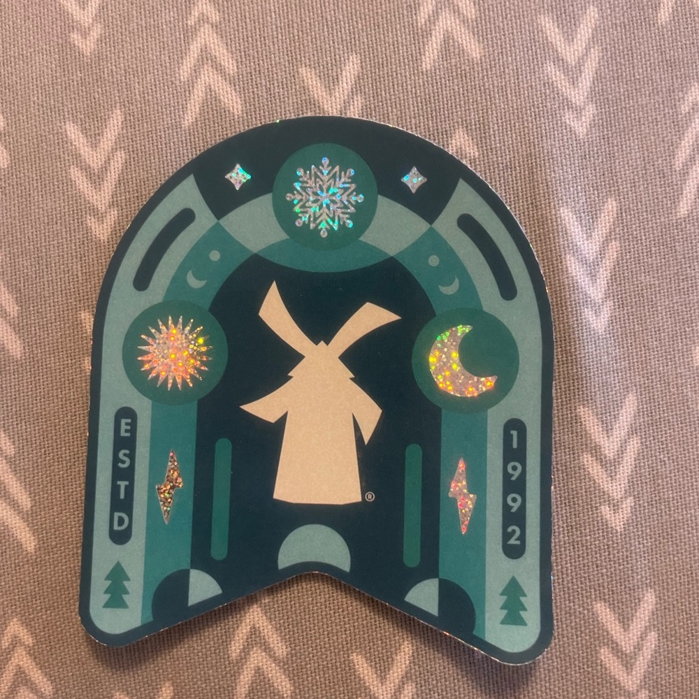 Dutch Bros Green and Gold Sticker